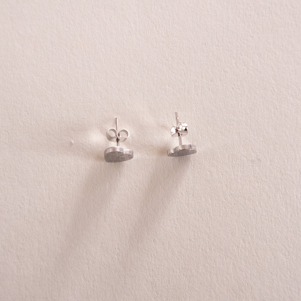 Vira Heart Stud Earrings