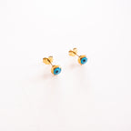 Luniva Evil Eye Stud Earrings