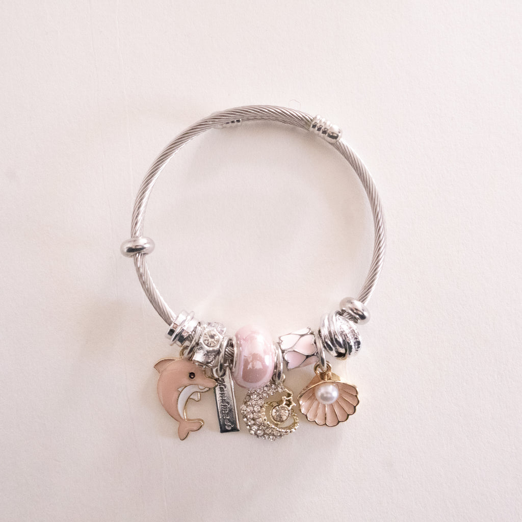 Stainless Steel Rosella Ocean Charm Bracelet