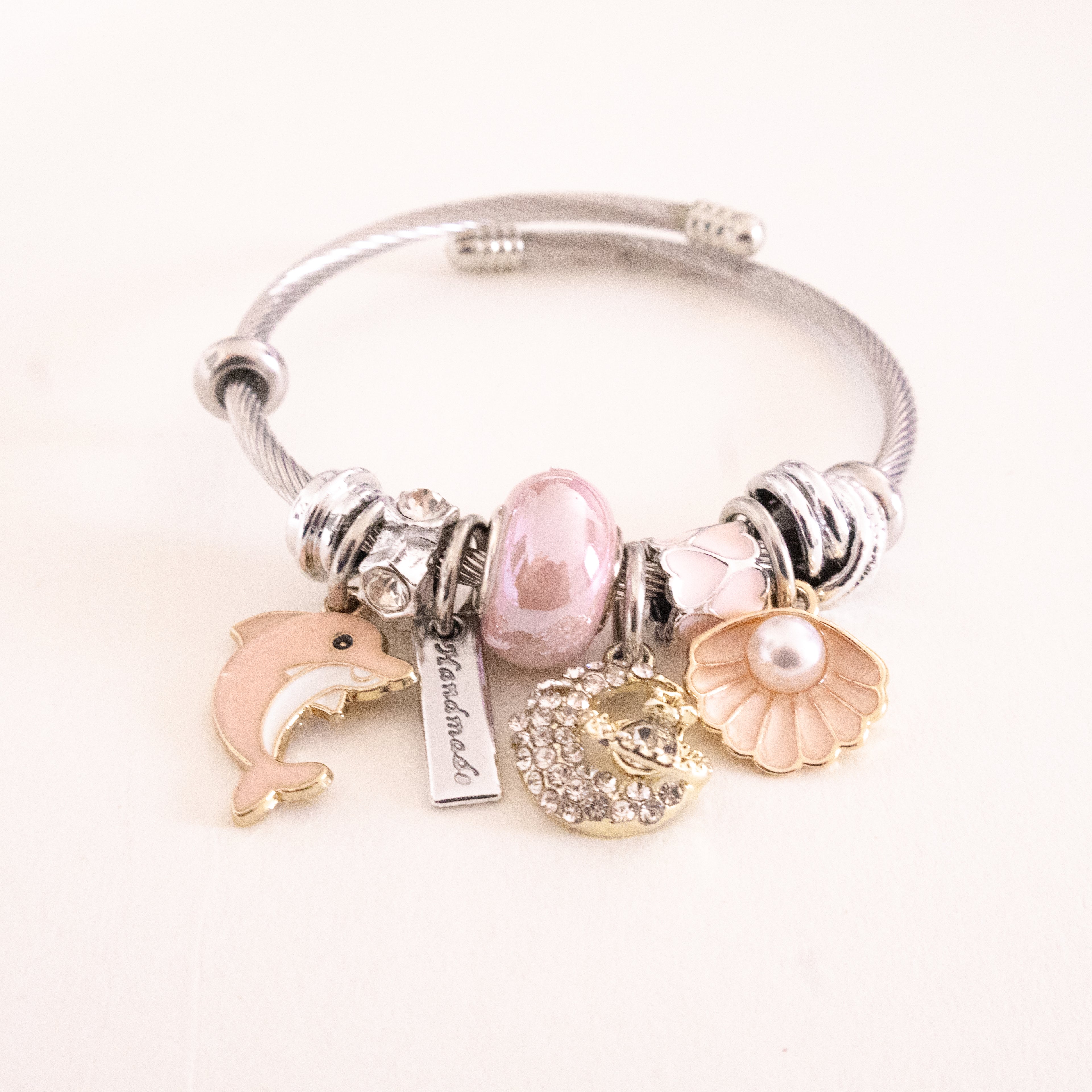 Stainless Steel Rosella Ocean Charm Bracelet