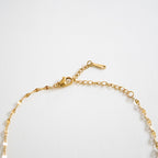 Golden Light-Reactive Stone Heart Necklace