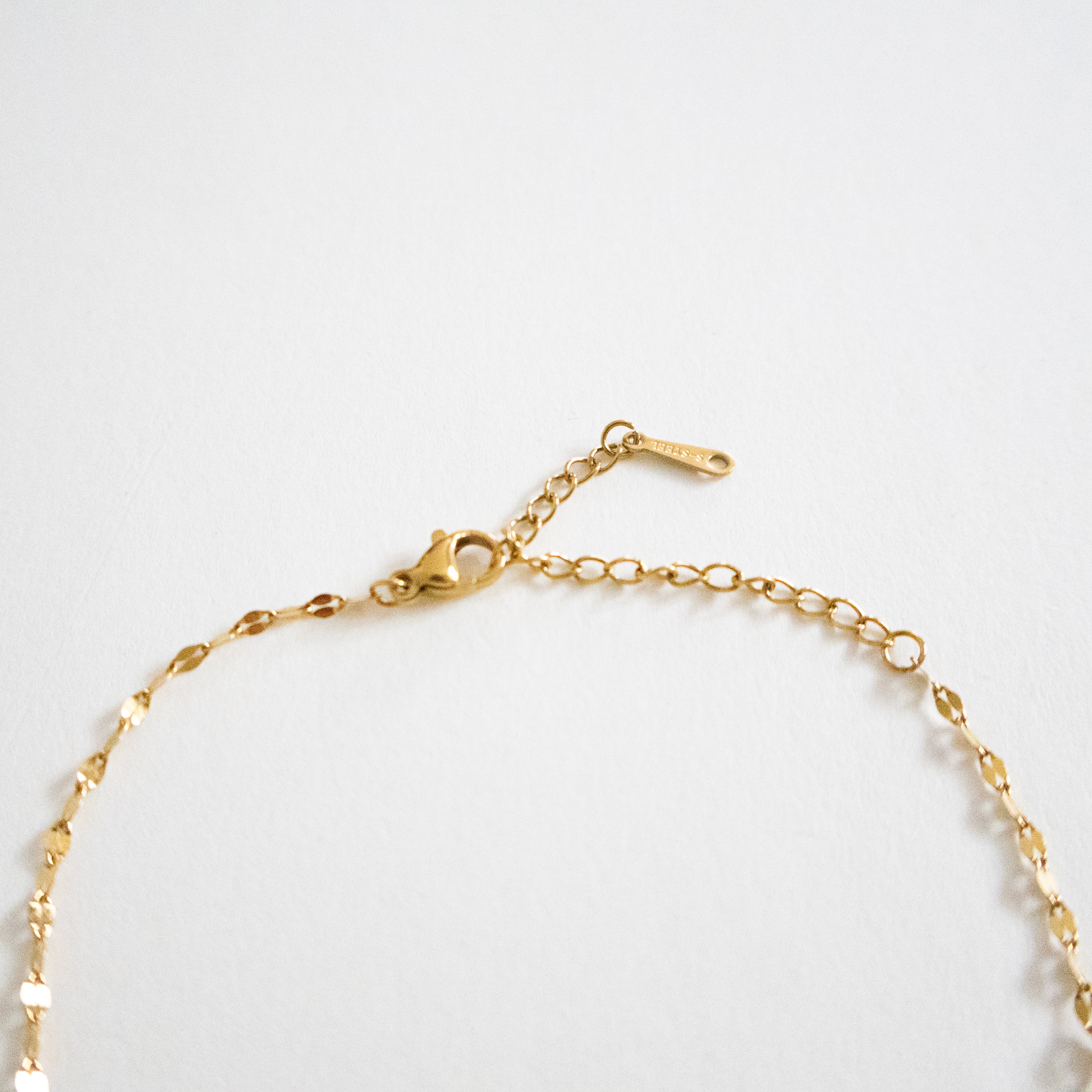 Golden Light-Reactive Stone Heart Necklace