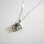 Silver Light-Reactive Clover Pendant Necklace