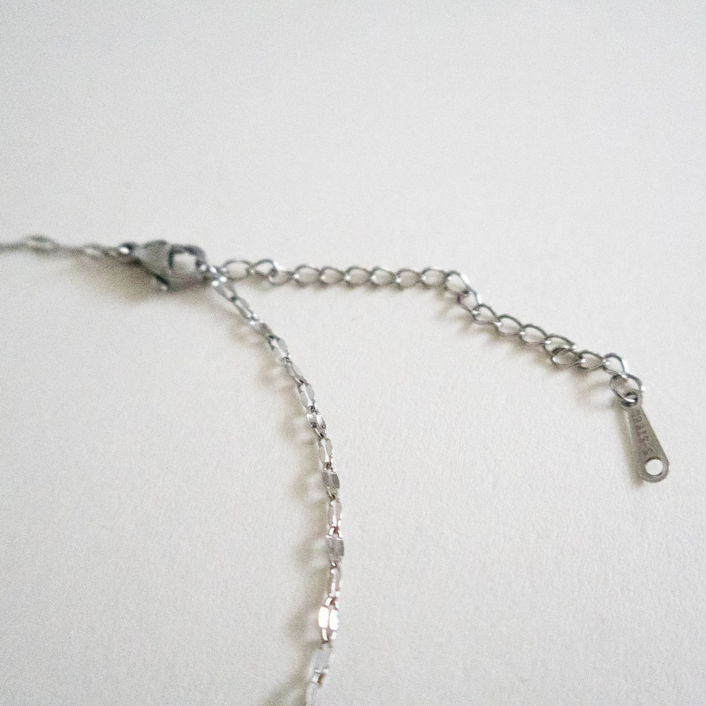 Silver Light-Reactive Clover Pendant Necklace