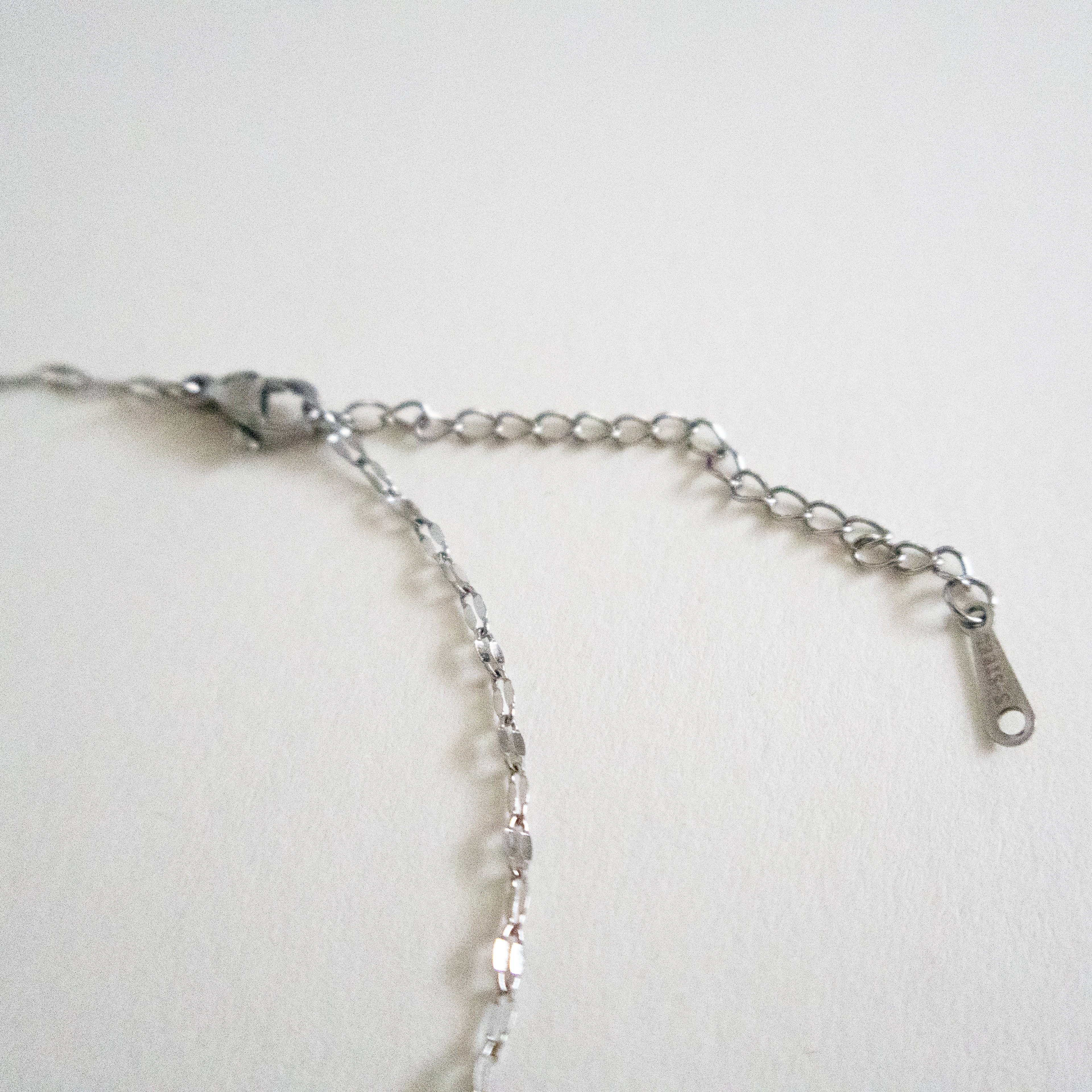 Silver Light-Reactive Clover Pendant Necklace