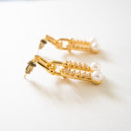 Chain Pearl Duo Earrings