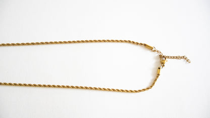 Elvara Rope Chain Necklace - Stainless Steel