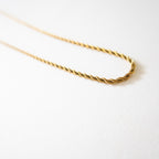 Elvara Rope Chain Necklace - Stainless Steel