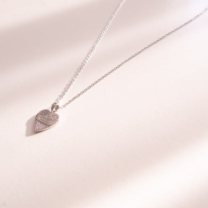 LOVE Engraved Heart Necklace