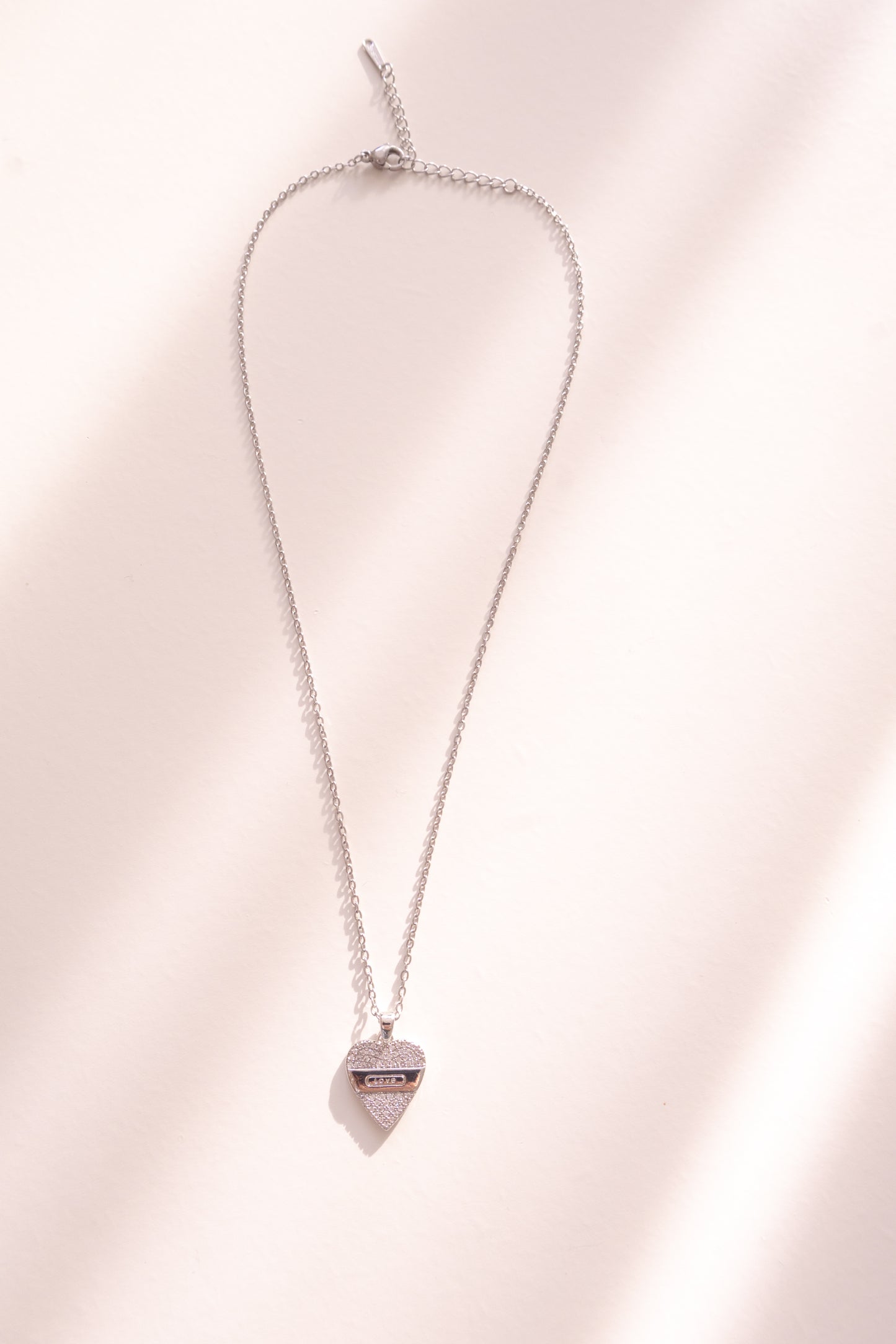 LOVE Engraved Heart Necklace