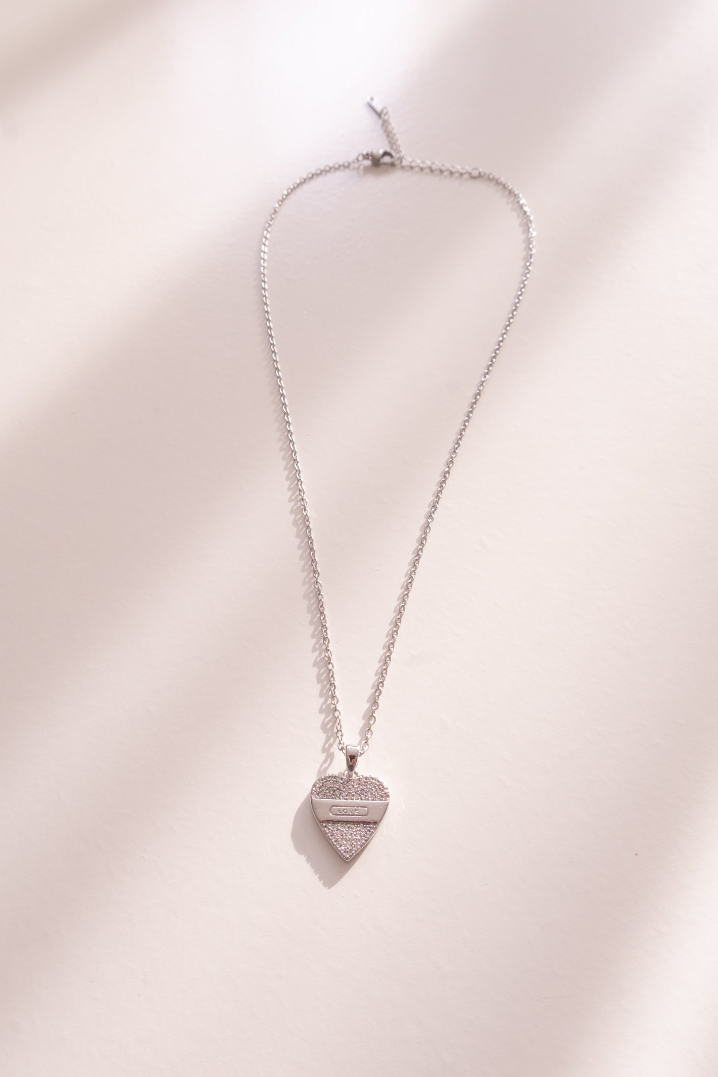 LOVE Engraved Heart Necklace