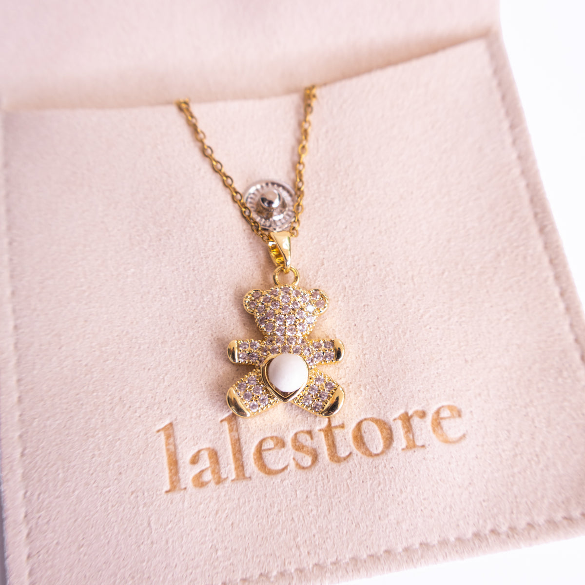 Ursinho Teddy Bear Sea Foam Necklace
