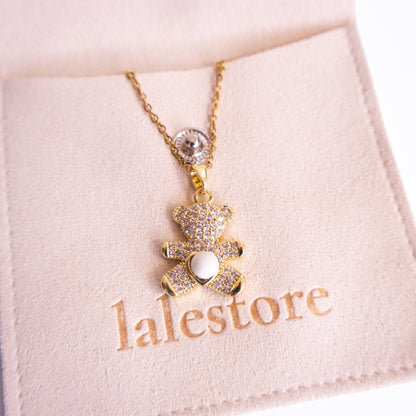 Ursinho Teddy Bear Sea Foam Necklace
