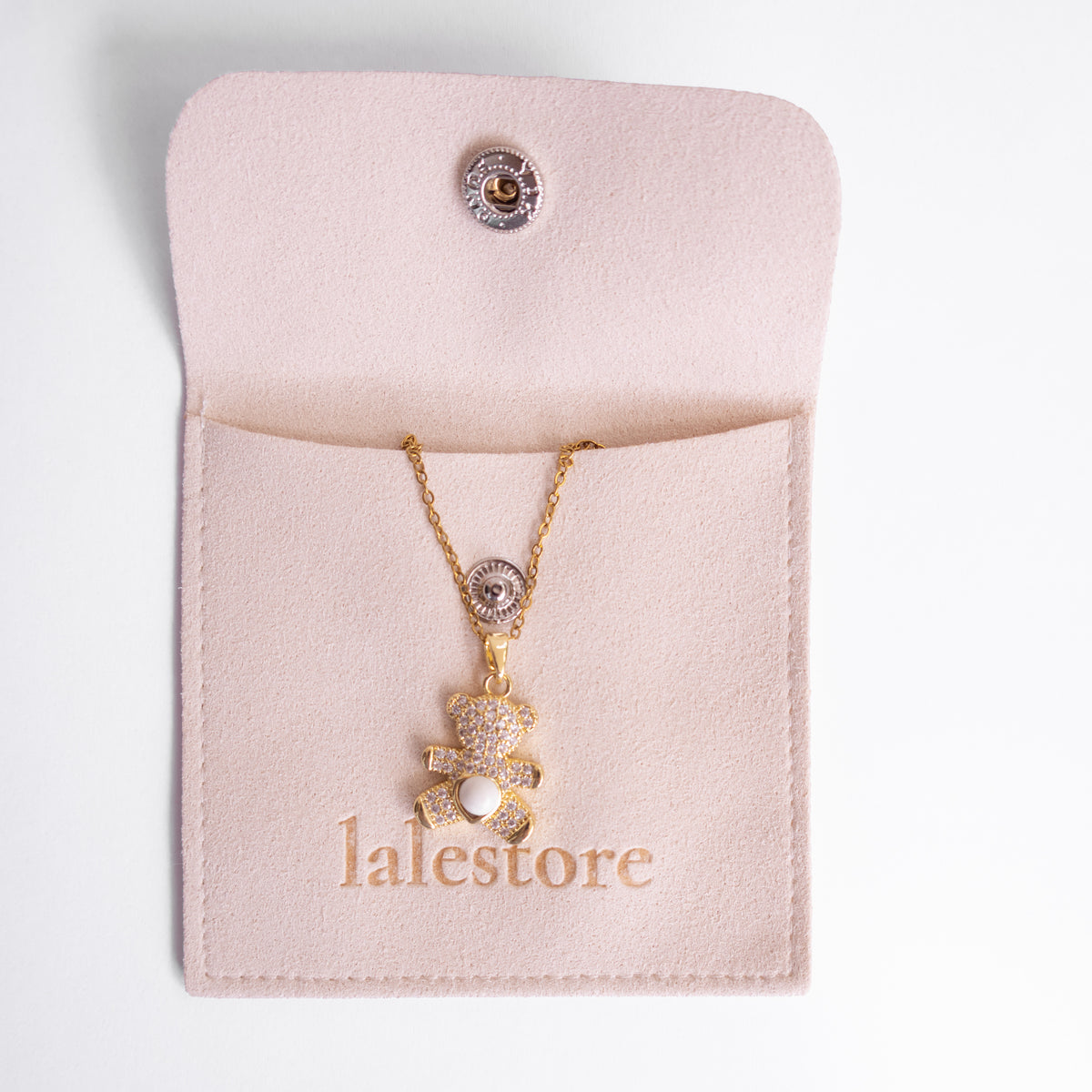 Ursinho Teddy Bear Sea Foam Necklace