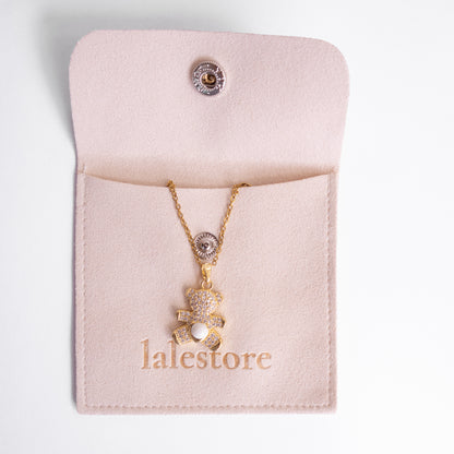 Ursinho Teddy Bear Sea Foam Necklace