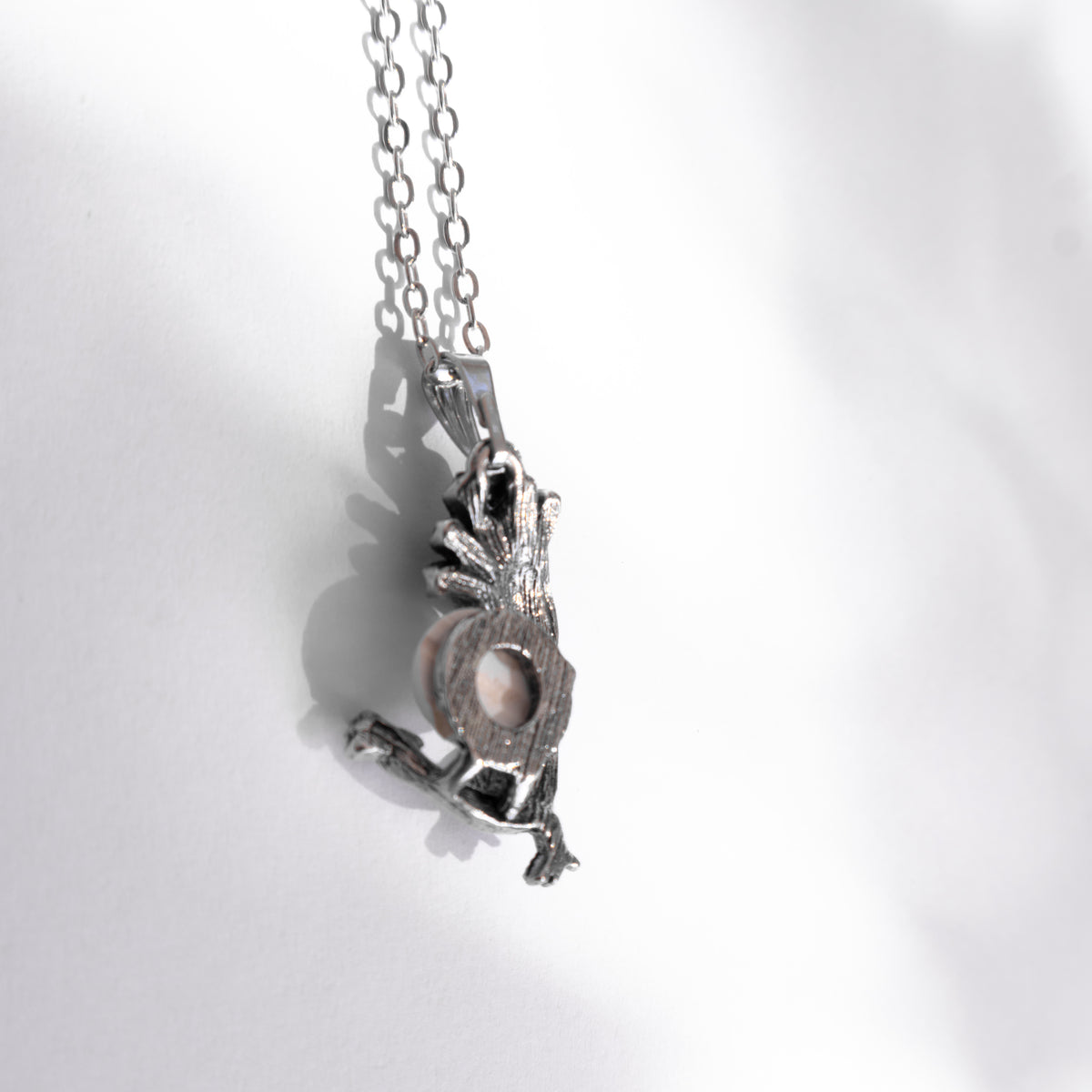 Leque Peacock Sea Foam Necklace