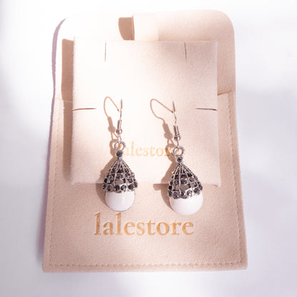 Lanterna Sea Foam Drop Earrings
