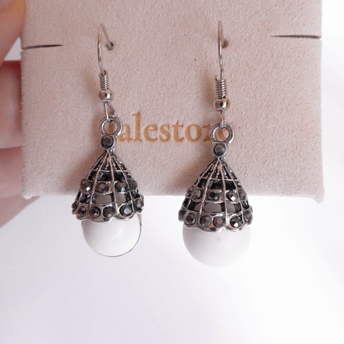 Lanterna Sea Foam Drop Earrings