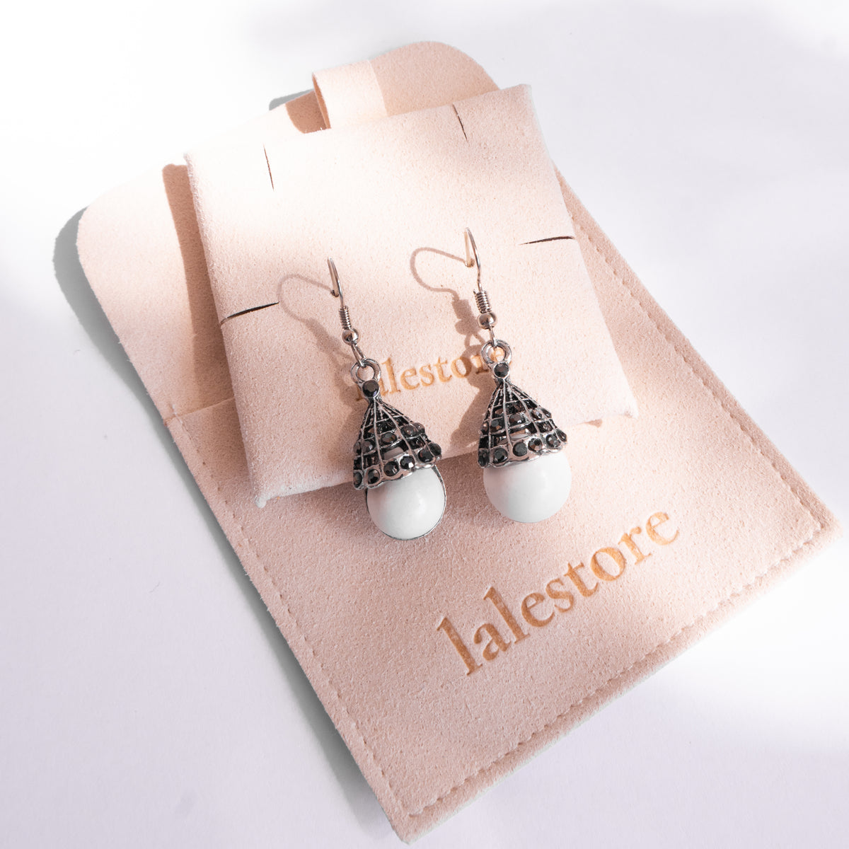 Lanterna Sea Foam Drop Earrings
