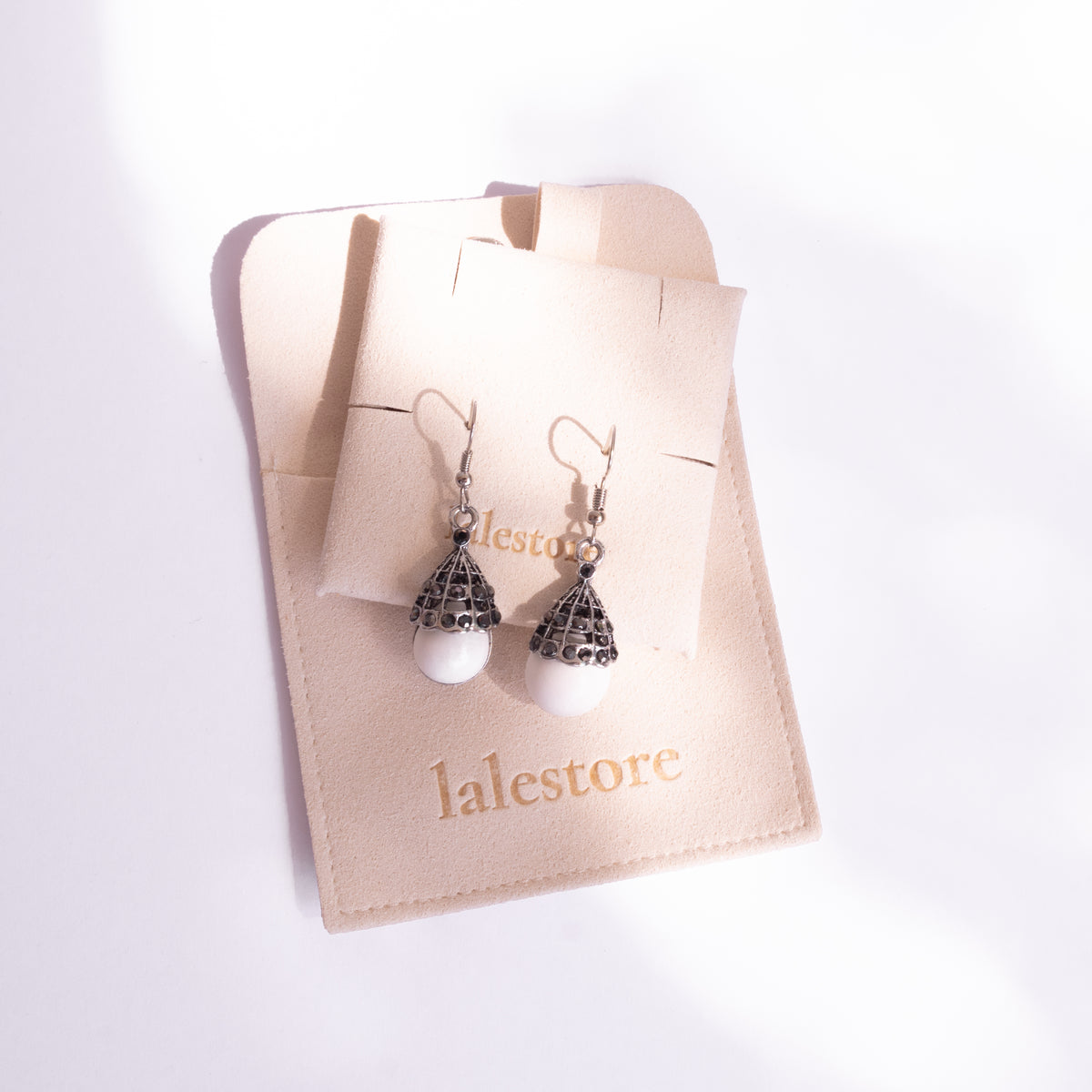 Lanterna Sea Foam Drop Earrings
