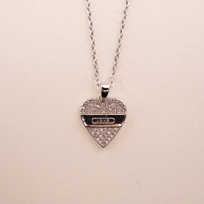 Necklace with a turquoise pendant on a white background