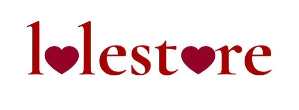 Red 'llestore' logo with heart symbols on a white background