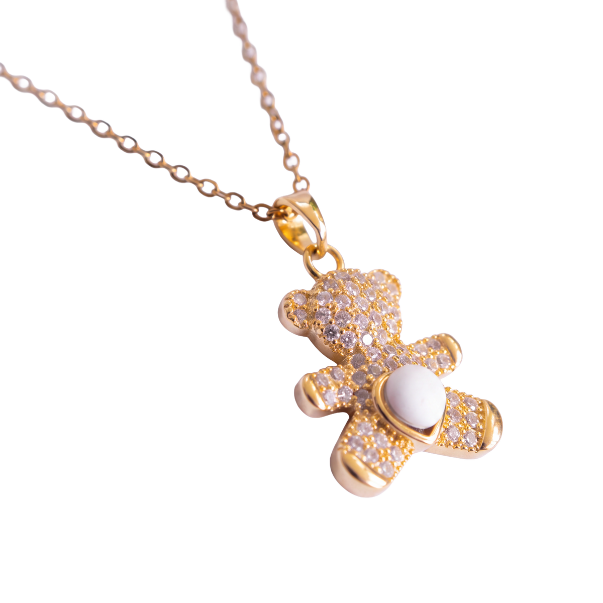 Ursinho Teddy Bear Sea Foam Necklace