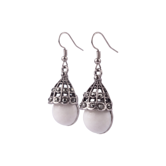 Lanterna Sea Foam Drop Earrings