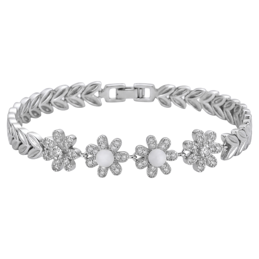 Margarida Sea Foam Daisy Bracelet