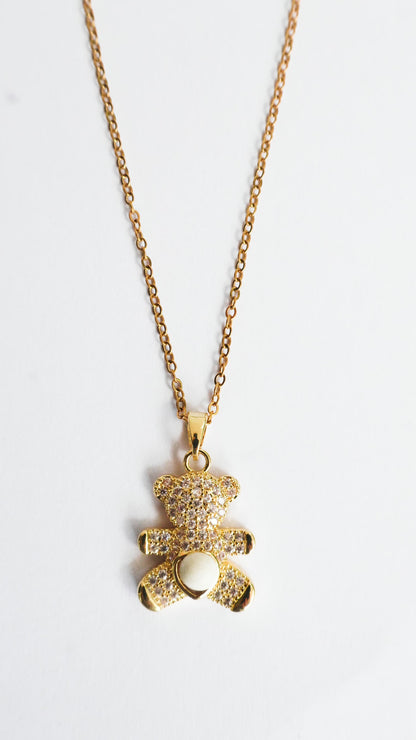 Ursinho Teddy Bear Sea Foam Necklace
