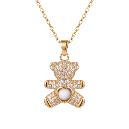 Ursinho Teddy Bear Sea Foam Necklace