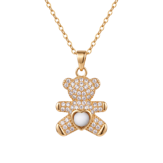 Ursinho Teddy Bear Sea Foam Necklace
